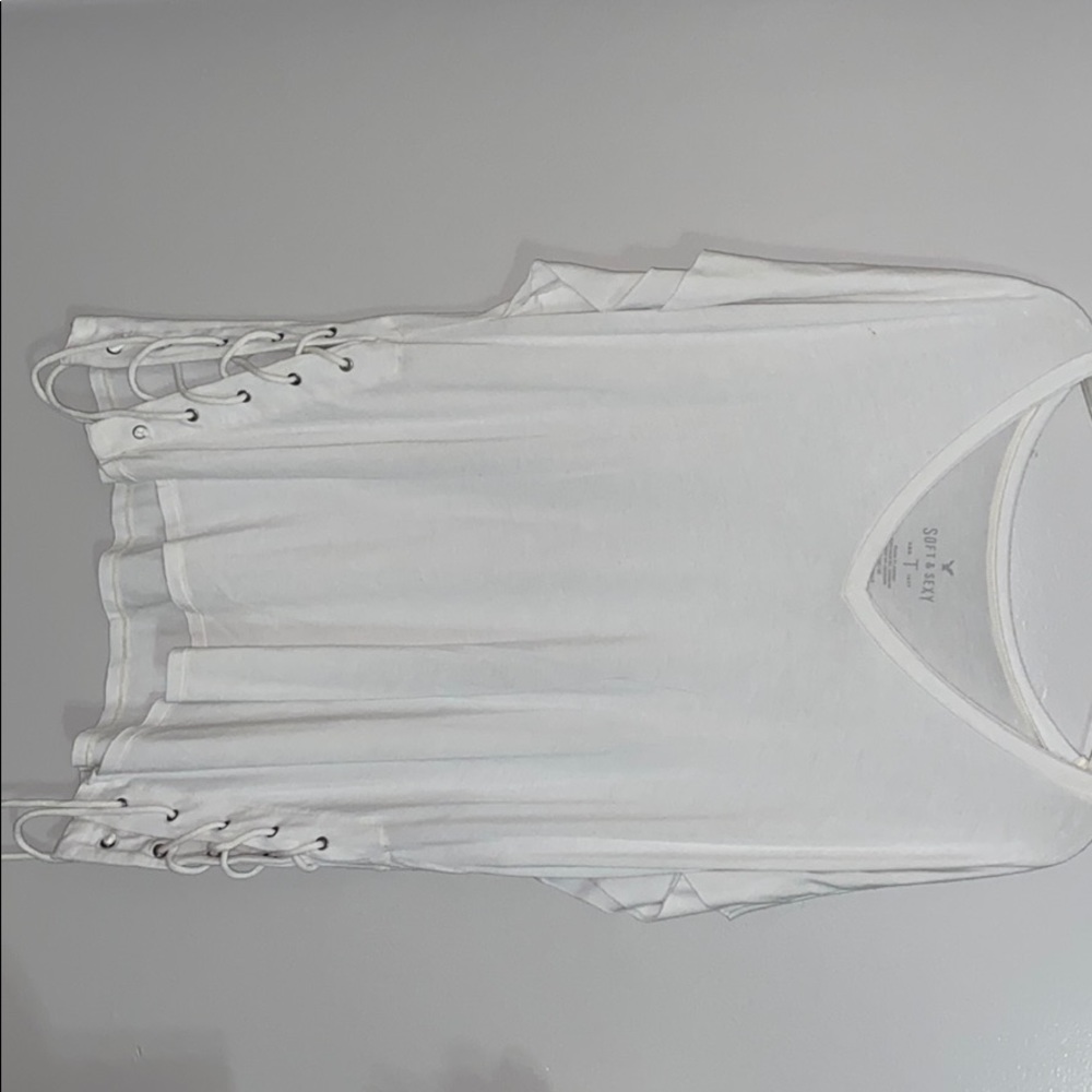 White oversized shirt